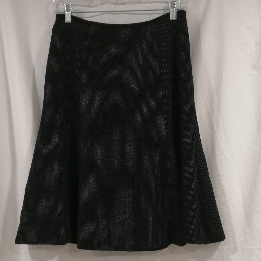 Black and white a line skirt